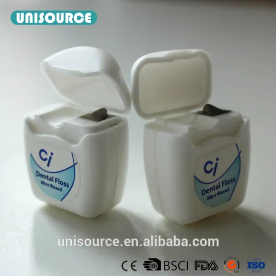 Customized unique good quality waxed mint dental floss
