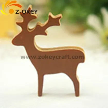 customized Promotional goods wood fridge magnet deer