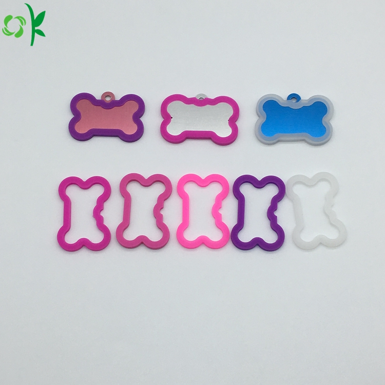 Cute Silicone Pet Tag Protective Holder