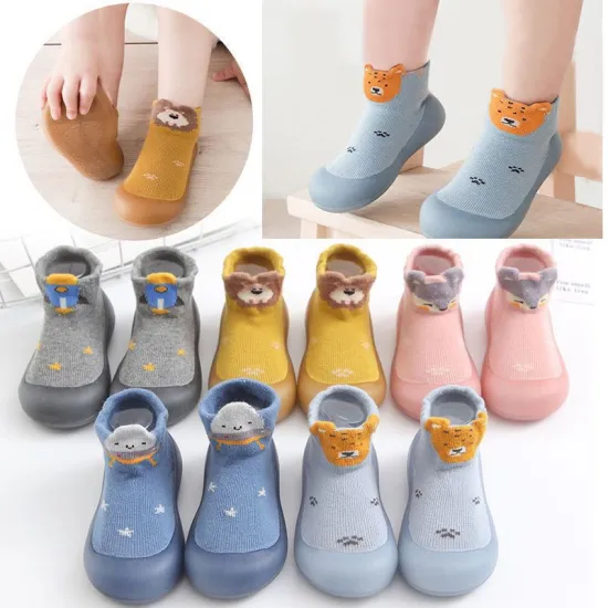 Breathable Cotton Cartoon Baby Boy Soft Soled Socks Shoes