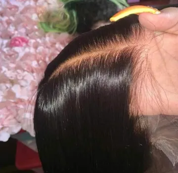 Woman's romance 4*4 closure lace wig wholesale price good quality 100% Human brazilian hair with closure remy hair 40 inch wig