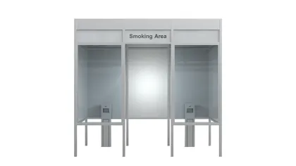Custom Office Building Smoking Booth
