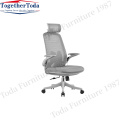 Executive office chair with headrest