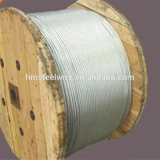 Steel Wire Rope Ground Wire Galvanized Steel Wire and Cable