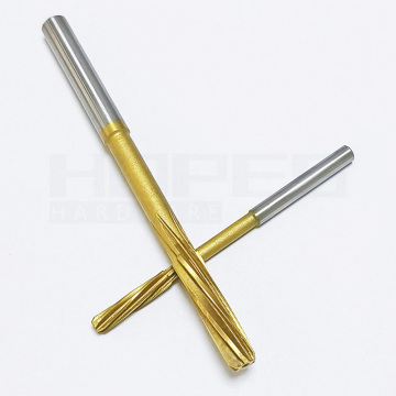 HSS E M35 Cobalt TiN Coated Helical Flute Reamers