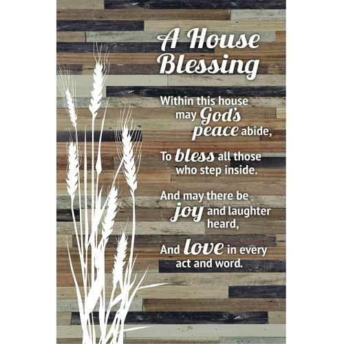 House Blessing Rustic Wood Plaque