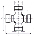 Universal Joint With 2 Welder Plate