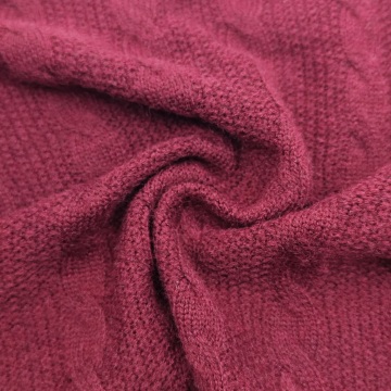 Classical Twist Jacquard Loose Knitted Fabric for Garment
