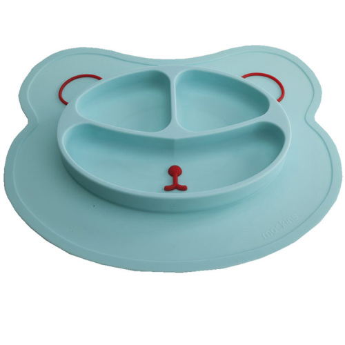 animal shape design baby food eating dinner mat