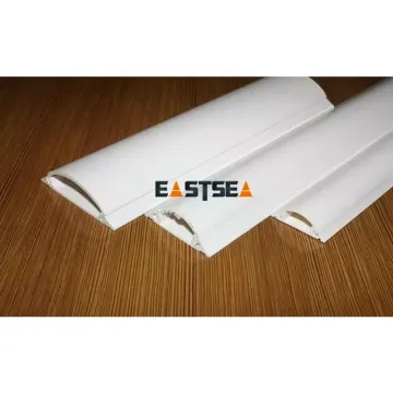 Easy Mounting White Flexible PVC Plastic Floor Cable Duct