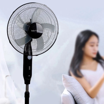 Hot Selling Low Noise Strong Wind 16 Inch 12V DC Solar Fan