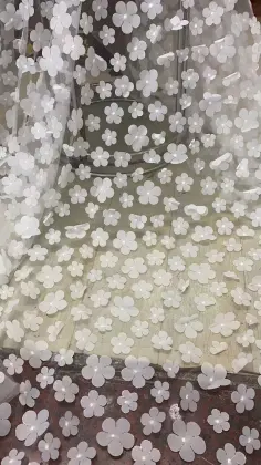 3d flower embroidery french laces fabrics