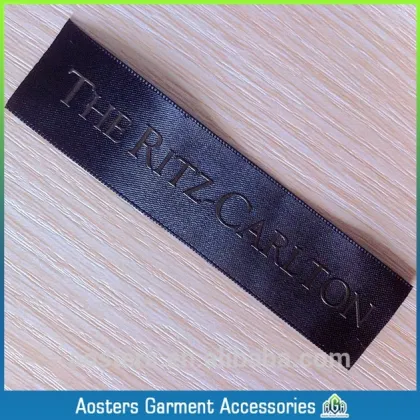 design clothing make silk size printed labels