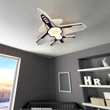 Lampada aeroplano blu lampada per bambini per ragazzo