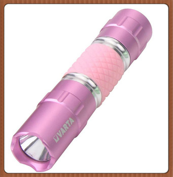 mini 9 led glow flashlight with keychain ,different body color