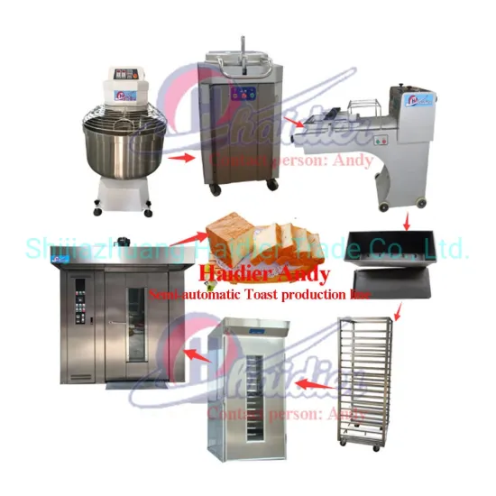 Industrial Automatic Loaf Bread Maker Small Toast Bread Slicing Machine Making Production Line