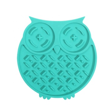 Owl Shape Silicone Bowl Dog Lick Mat