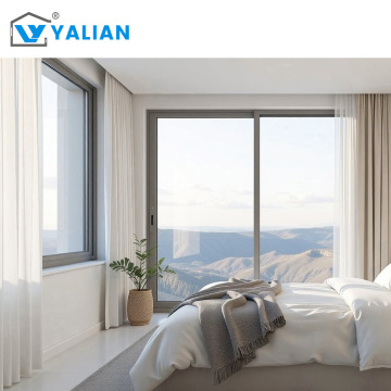 Double Tempered Glass Nylon Screen Three-Track Interior