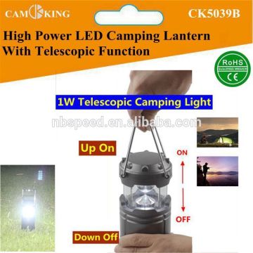 1W Ultra Bright LED Telescopic Camping Lantern With Metal Handle