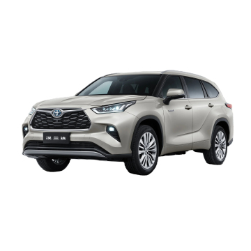 2023 Toyota Highlander Hybrid Nuovo veicolo energetico - Interni scuri con sedili in pelle e volante multifunzione