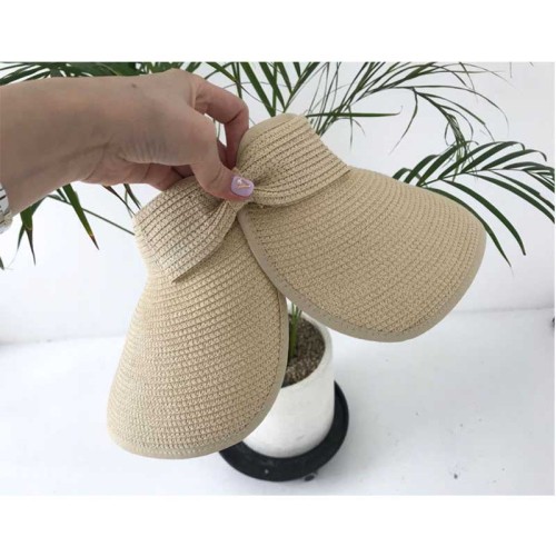 Visors Topless Sunhats for Women with Bowknot Supplier