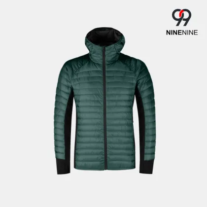 High Performance Men`s Hybrid Insulated Hooded Jacket