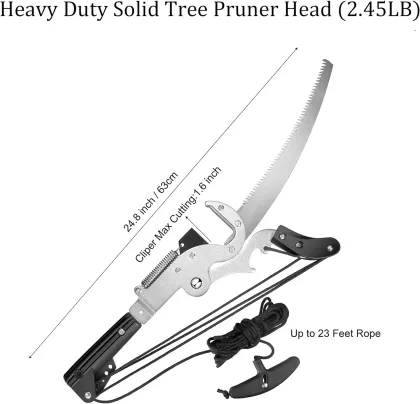 Qiyun Garden Tools: Pruners and Telescopic Pole Saw for Tree Branch Cutting