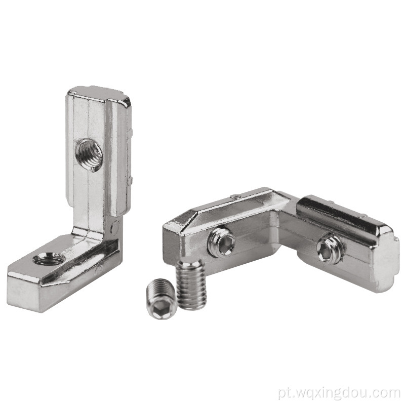 Alloia de perfil de alumínio industrial de 40 ângulo de slot conector