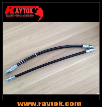 High Quality 1/8" PE Grease Gun Flexible Hose with Spring for Lubrication