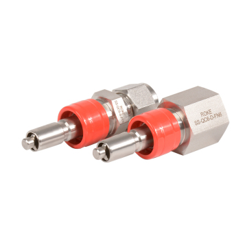 Stainless Steel Instrument Quick Connector Double Ferrule Male Head 1/4\" 3/8\" 1/2\" Air Water Oil Internal Thread