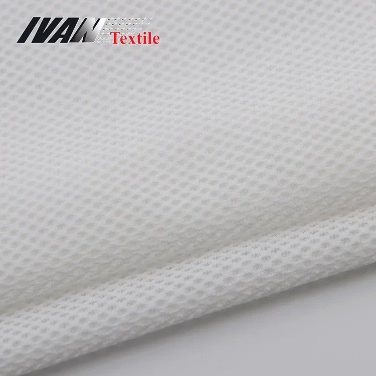 เสื้อผ้าถักตาข่ายตาข่ายที่ยั่งยืน 94% โพลีเอสเตอร์ 6% ผ้าสแปนเด็กซ์