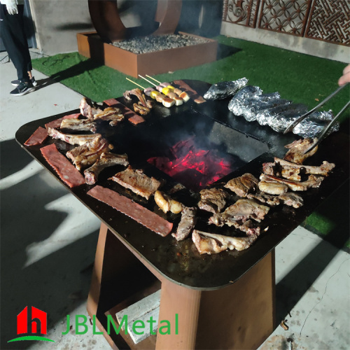 Corten Steel Bbq Grill Corten Steel Fire Pit Barbecuing Grill Factory