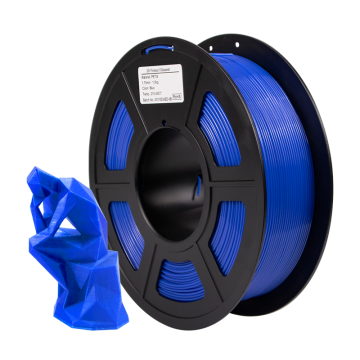 Filamento de impresión 3D de Isanmate 1.75 mm PETG Azul Color 1 kg por rollo para FDM Máquina de impresión 3D
