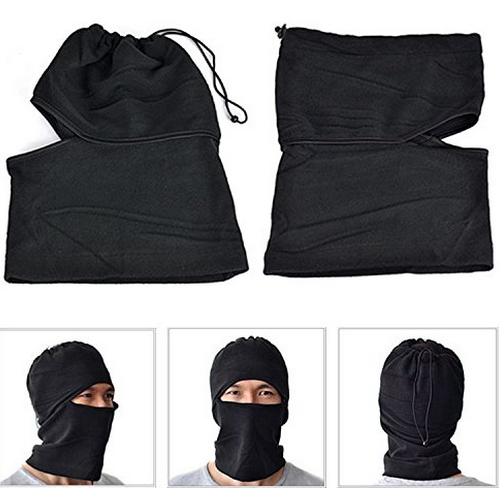 2 en 1 Self-réchaud Fleece Beanie chapeau/Neck Gaiter