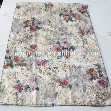 custom printing silk satin fabric