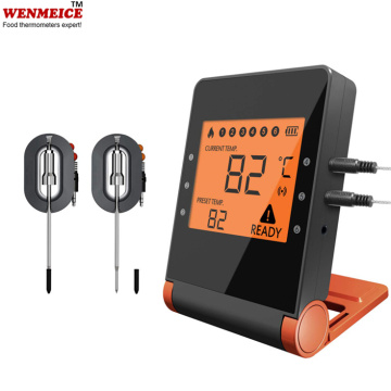 Thermomètre de gril sans fil Bluetooth numérique avec alarme de minuterie