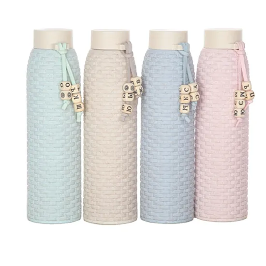 Factory New Rattan-Plaited & Wheat Straw Creative Travel Bags and Accessories: High-Quality Water Bottles, Tea Glasses, and Cases