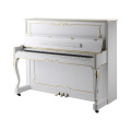 Williamsames S5W Upright Piano White Gilt Matte Home 125cm Acoustic Piano