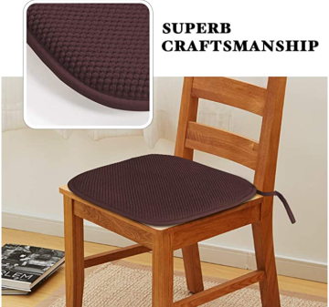 Comfity Memory Foam Chair Pads, Brown
