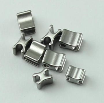 Stainless Steel H Bottom Stopper for Closed-end Zipper