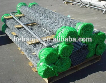 2016 hot sale galvanized heavy chain link fence/ PVC green chain link fence