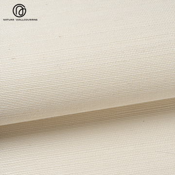 Papier peint en sisal SS813 beige chaud avec embellissements naturels