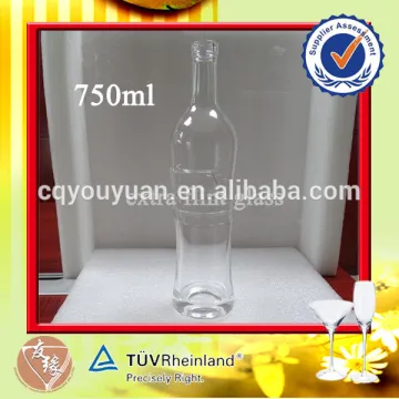 Food grade glass bottle packing antique liquor bottles 750ml