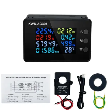 AC 50-300V Power Analyzer - KWS-AC301 Wattmeter Voltmeter