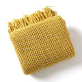 Gestrickte Quastensofa Decke Super weiche Waffeldecke