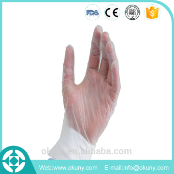 Disposable clear / transparent vinyl examination glove with powder free                        
                                                                                Supplier's Choice