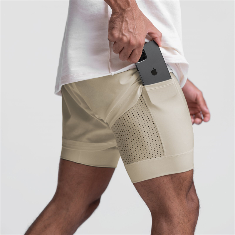 Entrenamiento de gimnasio Sports Cargo que corren pantalones cortos para hombres