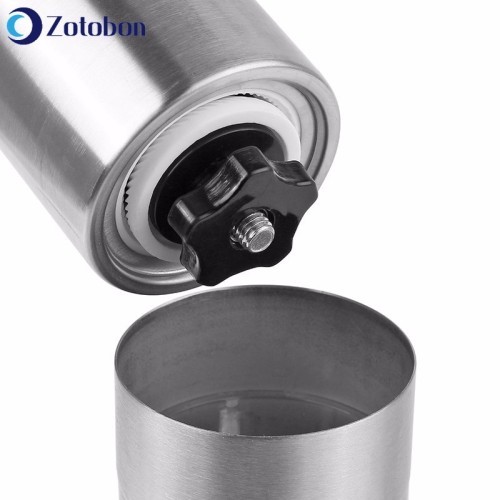 ZOTOBON Manual Coffee Grinder Maker Ceramics Core 304 Stainless Steel Hand Burr Mill Grinder Ceramic Coffee Grinding Machine F95
