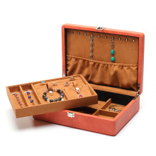 Custom Double-Layer Flip Jewelry Organizer Storage Box