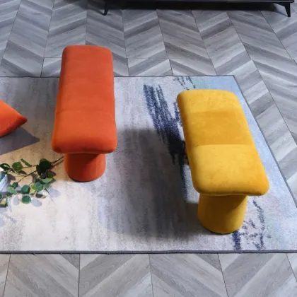 Change Shoe Solid Wood Stool, Cloth Art Pier Sofa, Simple Wear Shoe Stool, Tea Table, Small Round Stool: Stylish Furniture Solutions